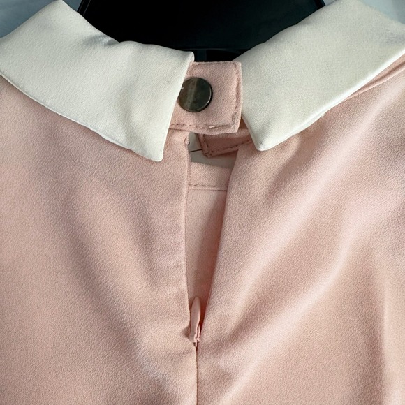 NWT Victoria Beckham Target Pink Rabbit Collar Shift Dress Sz S Feminine Easter - Picture 4 of 8